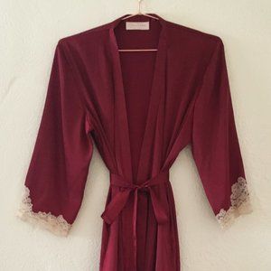 Oscar de la Renta Silk Robe
